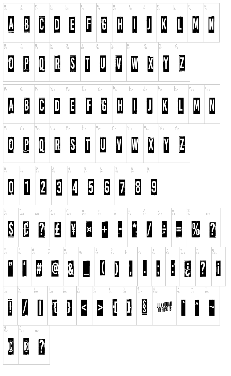 More news from nowhere font map